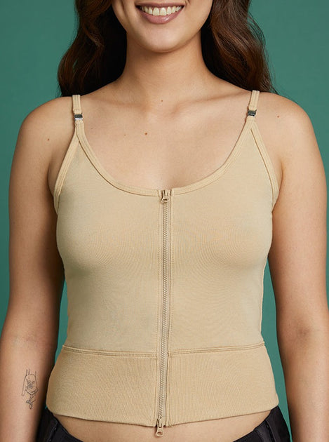 【prankproject】Front Hook Eye Camisole SC-cami-beige-RW-