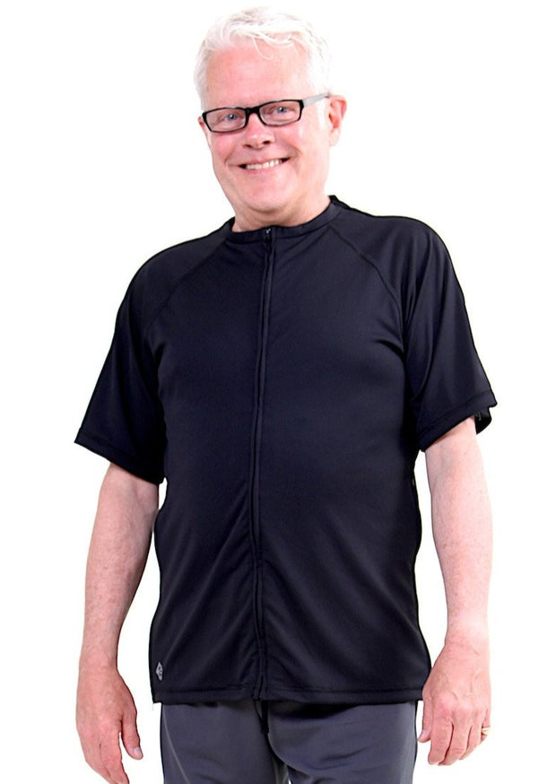 The Jim - Men's Easy Dressing Adaptive Post Surgery Short Sleeve Tee