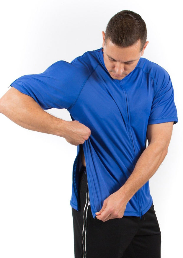 The Jim - Men's Easy Dressing Adaptive Post Surgery Short Sleeve Tee