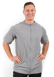 The Jim - Men's Easy Dressing Adaptive Post Surgery Short Sleeve Tee