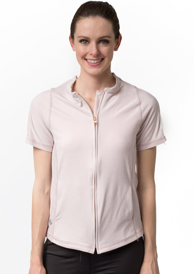 The Lindsey - Women's Easy Dressing Adaptive Post Surgery Short Sleeve Top