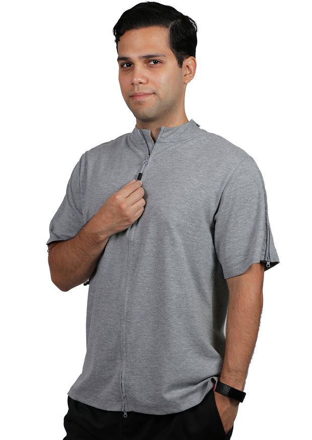 Clay - Men's Pique Polo - Adaptive Clothing for Men