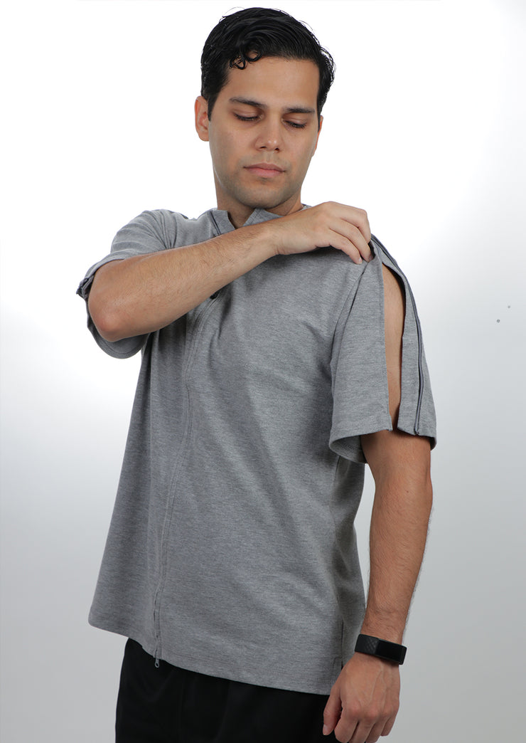 Clay - Men's Pique Polo - Adaptive Clothing for Men